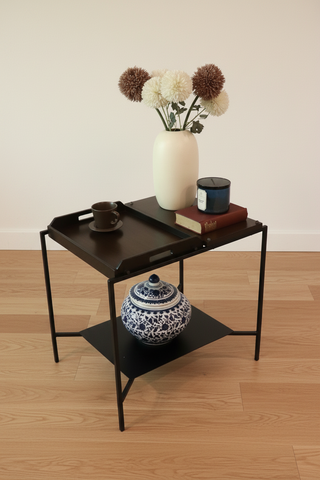 four Tray Table in Walnut finish