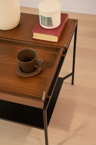 four Tray Table in Teak finish