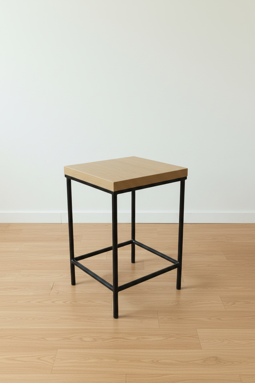 four Stool Table in White Oak finish