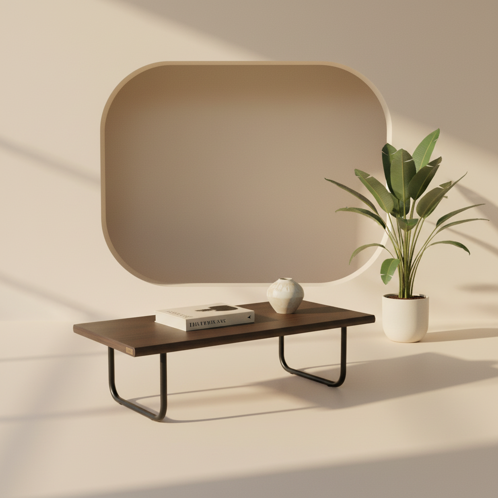 Center Eleg styled in a warm living room