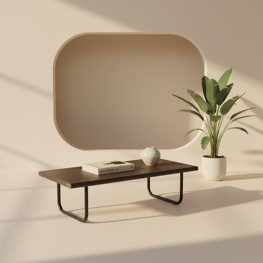 Center Eleg styled in a warm living room