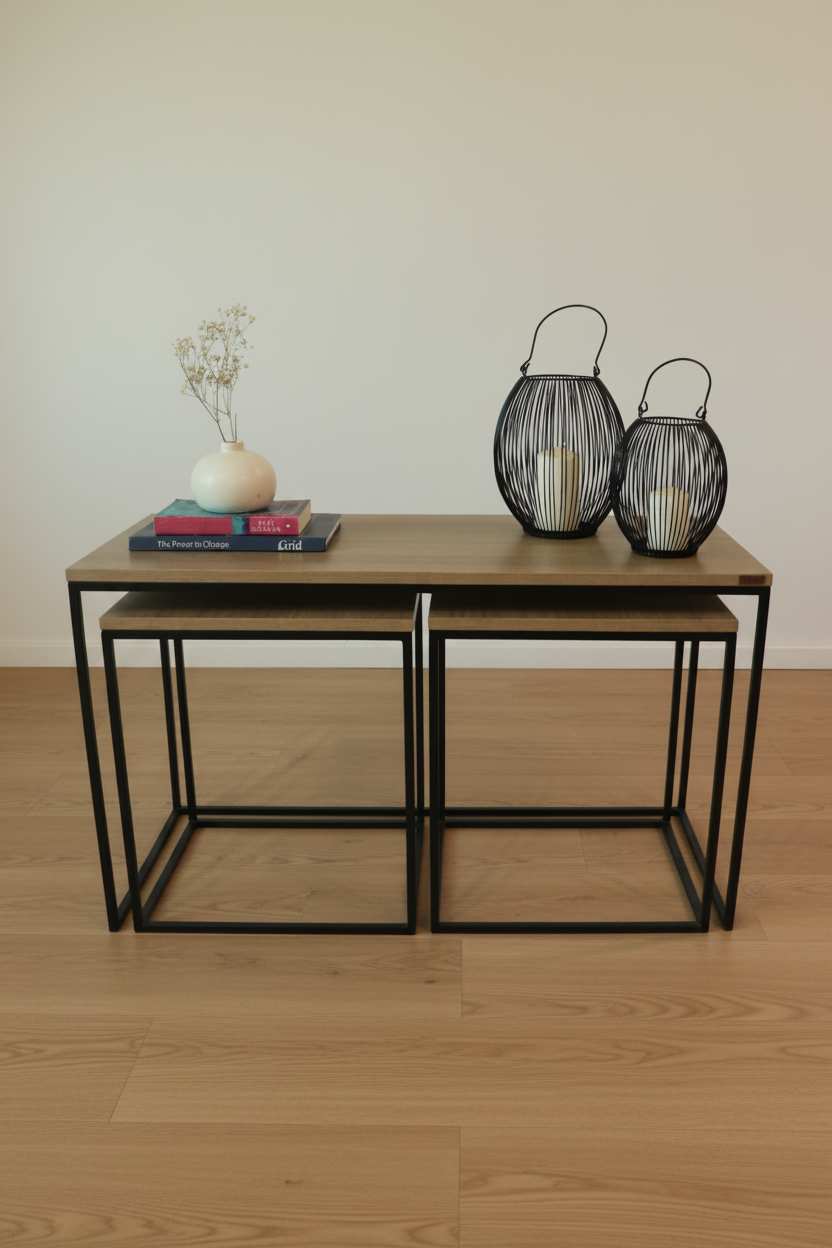 four Nested Trio in White Oak finish